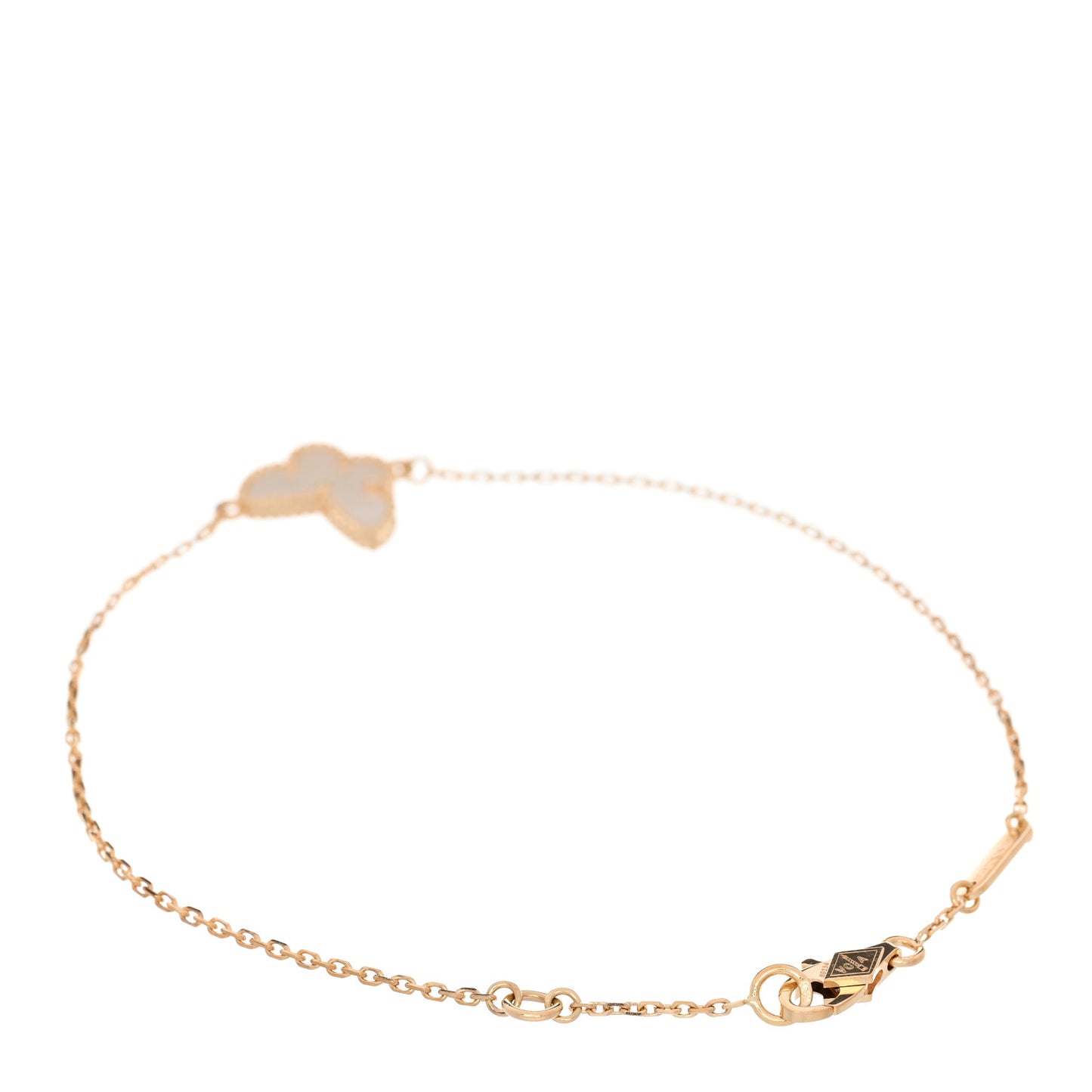 18K Yellow Gold Mother of Pearl Sweet Alhambra Butterfly Bracelet