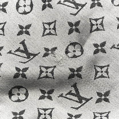 Louis Vuitton Silk Wool Monogram Denim Shawl Black 6 of 6