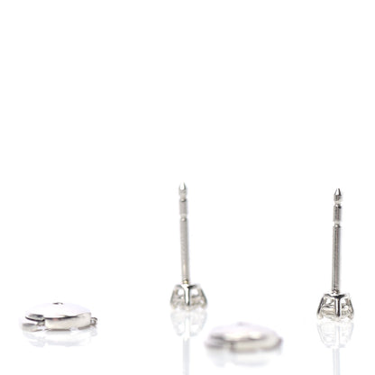 Tiffany Platinum Diamond .20ctw Solitaire Earrings 3 of 5