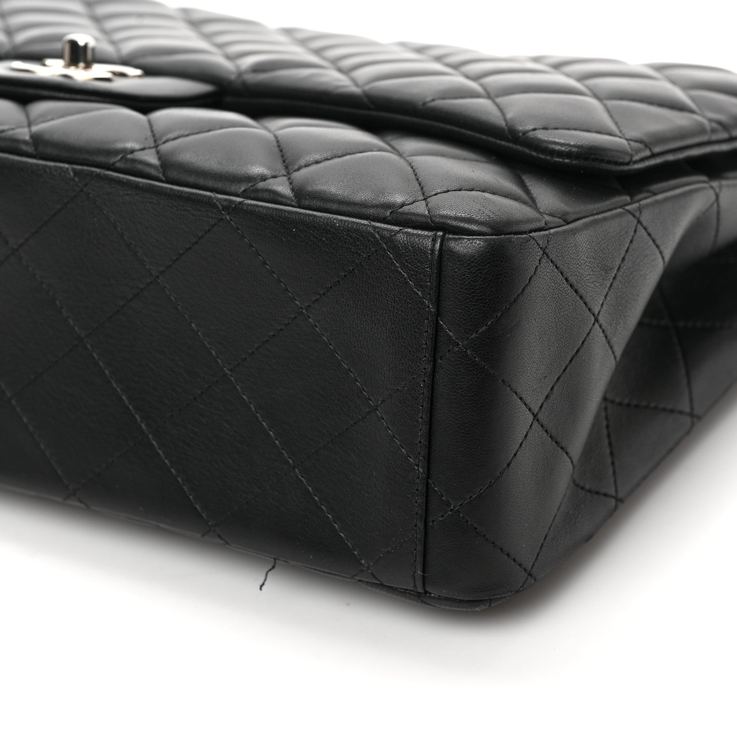 Chanel Lambskin Quilted Maxi Single Flap Black 9 of 10
