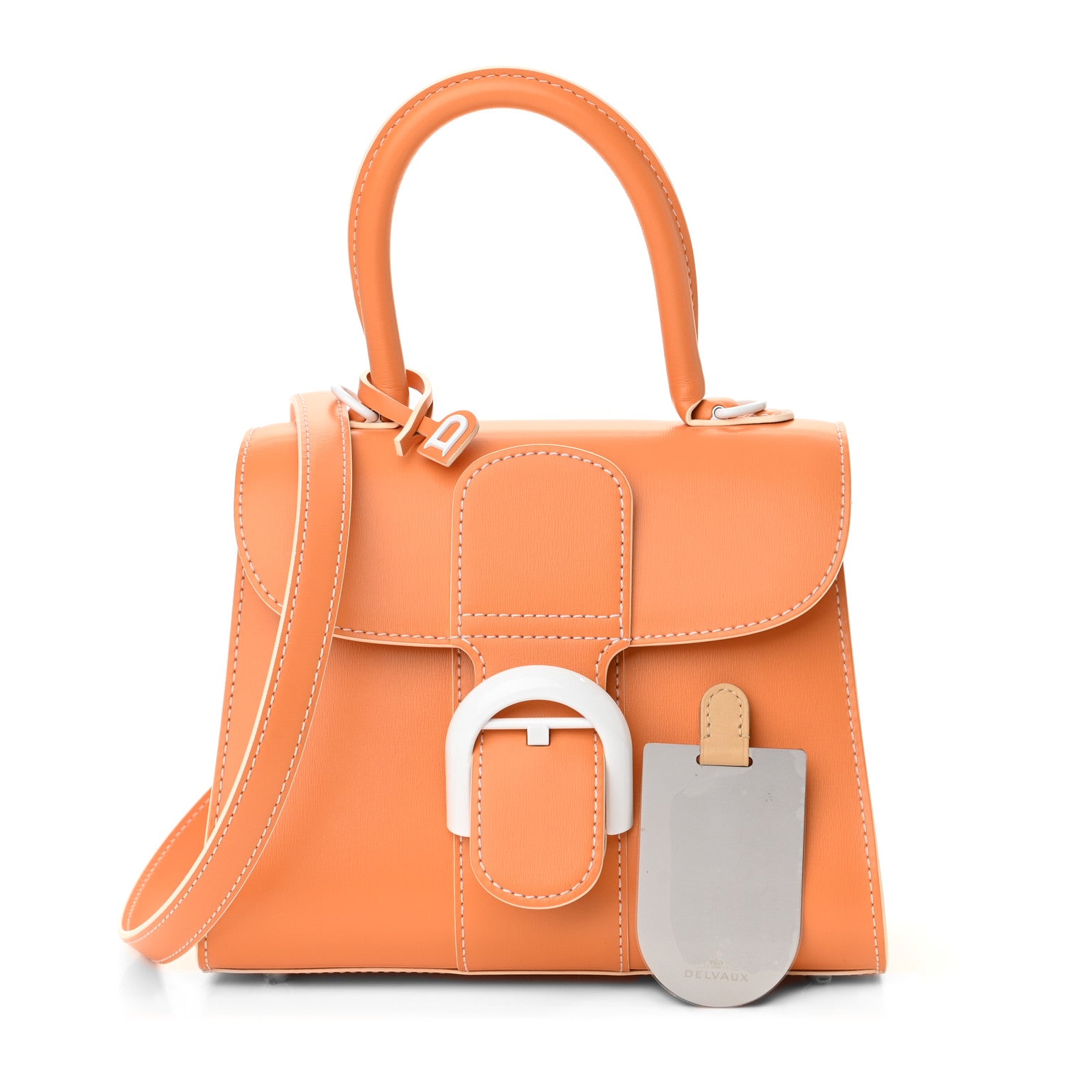 Delvaux Box Calfskin Mini Brillant Satchel Abricot 1 of 10