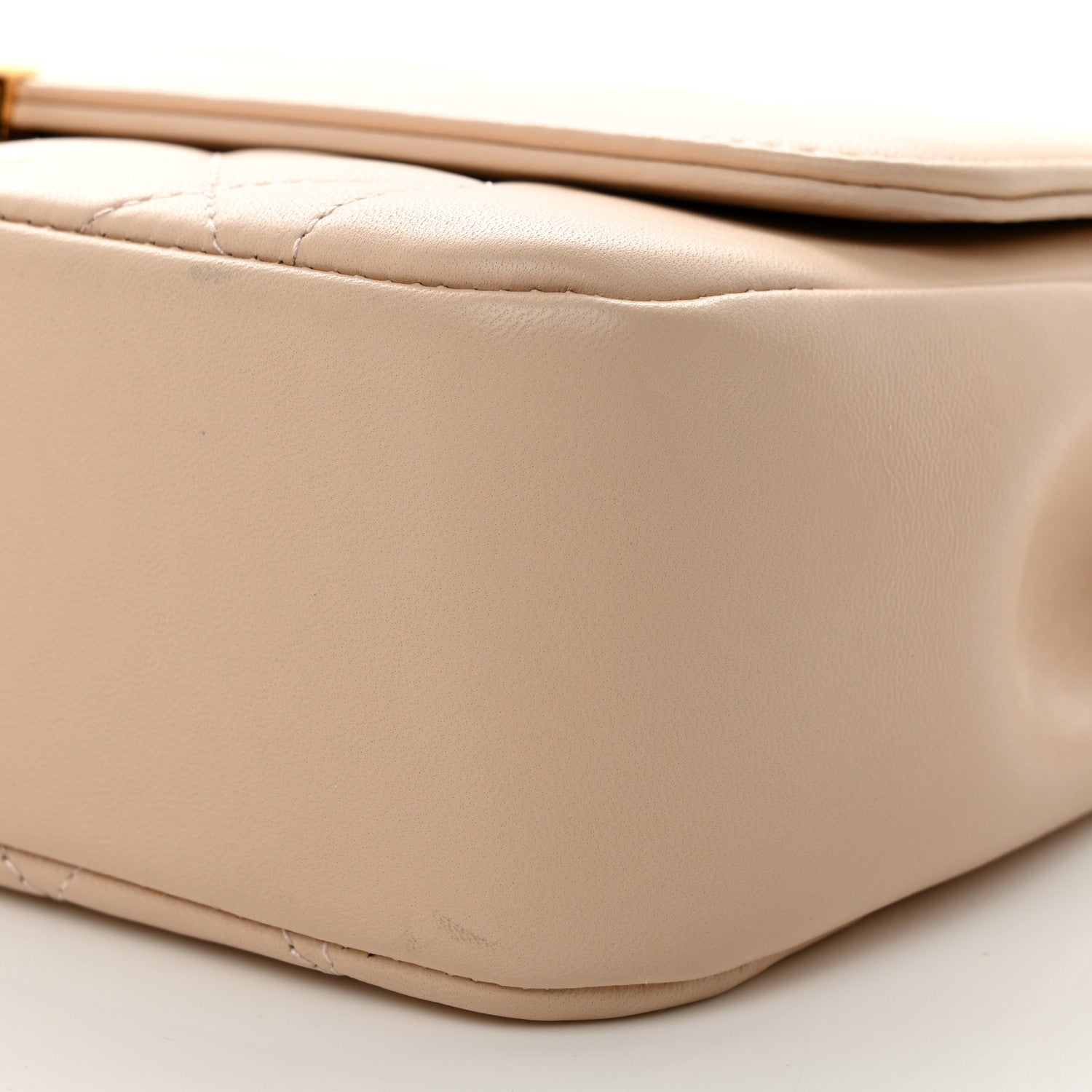 Chanel Lambskin Quilted Large Chic With Me Flap Beige 10 of 11