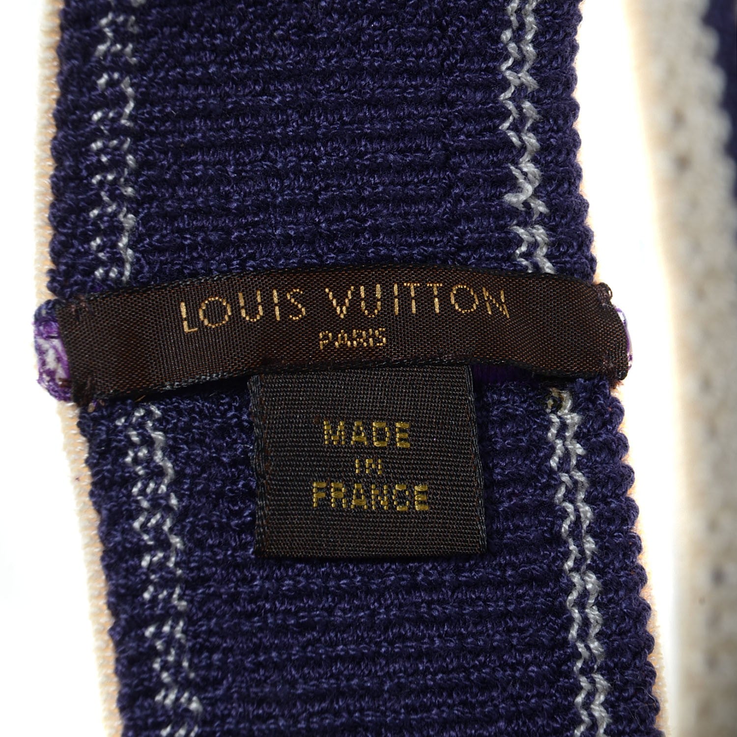 Louis Vuitton Cotton Damier Azur Gym Head Sweat Band 3 of 4