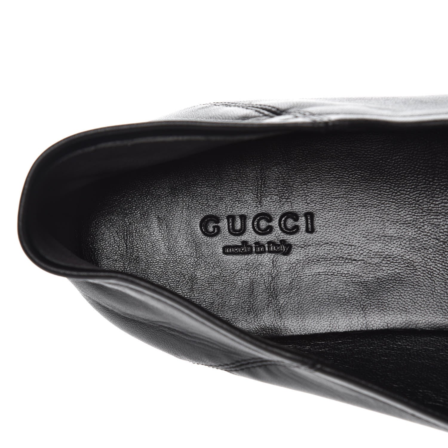 Gucci Lambskin Womens Brixton Horsebit Loafers 41.5 Black 6 of 9