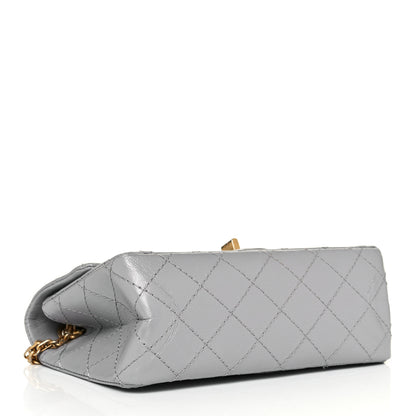 Chanel Aged Calfskin Quilted 2.55 Reissue Mini Flap Grey 3 of 9