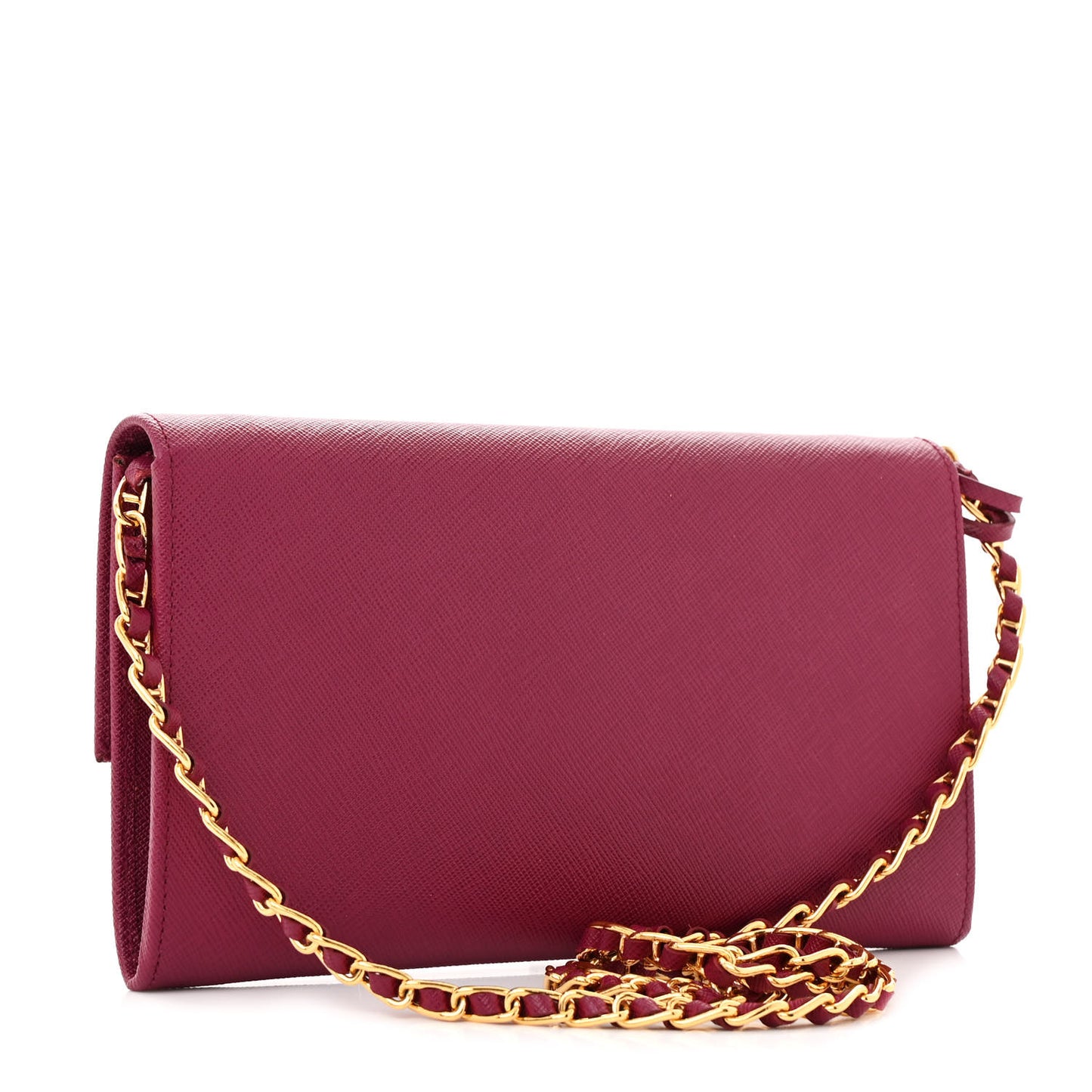 Saffiano Lux Sound Wallet On Chain Ibisco