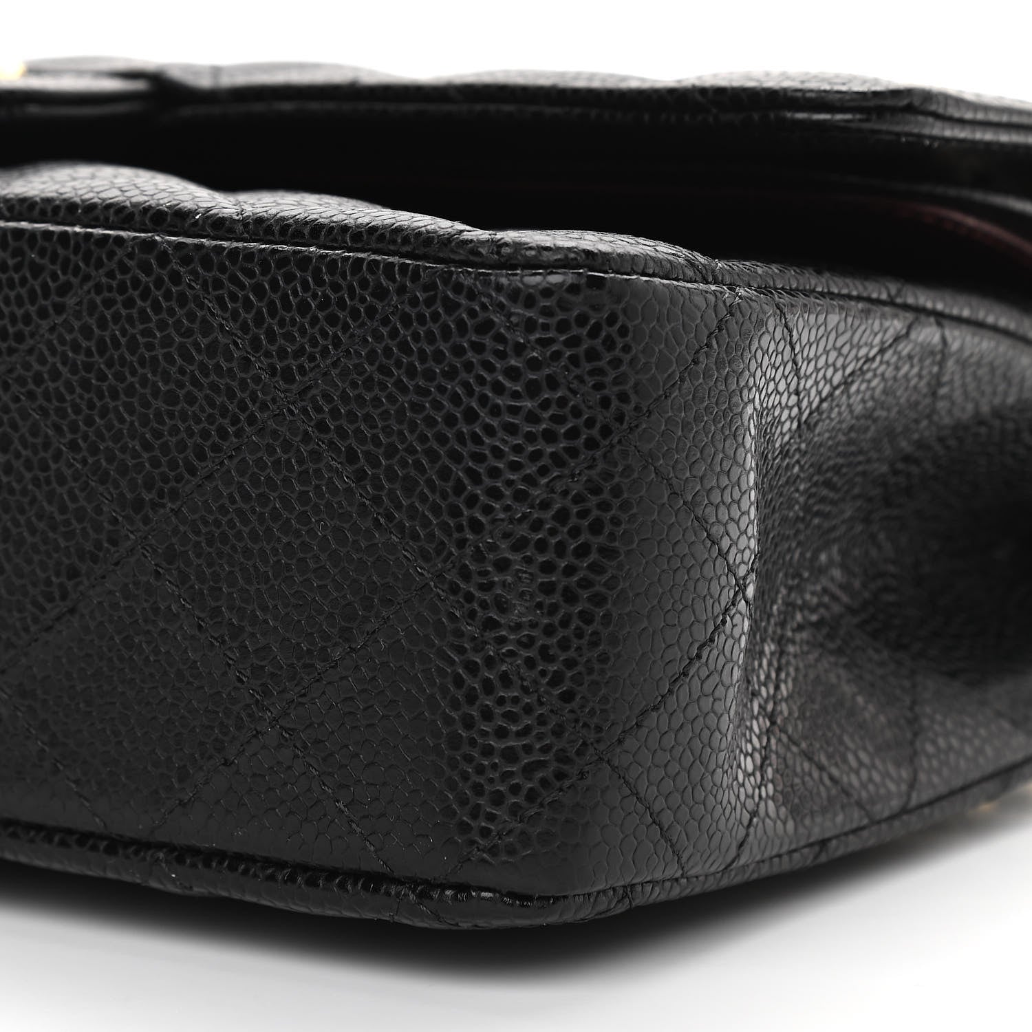 Chanel Caviar Quilted Medium Double Flap Black 10 of 11