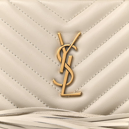 Saint Laurent Calfskin Matelasse Monogram Lou Belt Bag Ivory 8 of 11