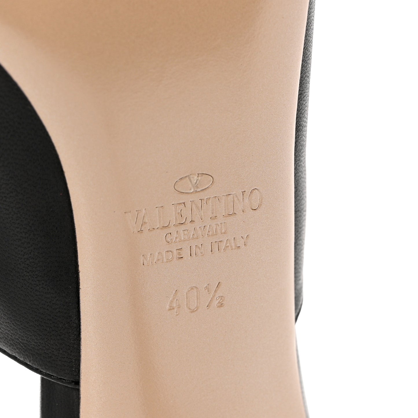 Nappa Rose Slide Sandals 40.5 Black