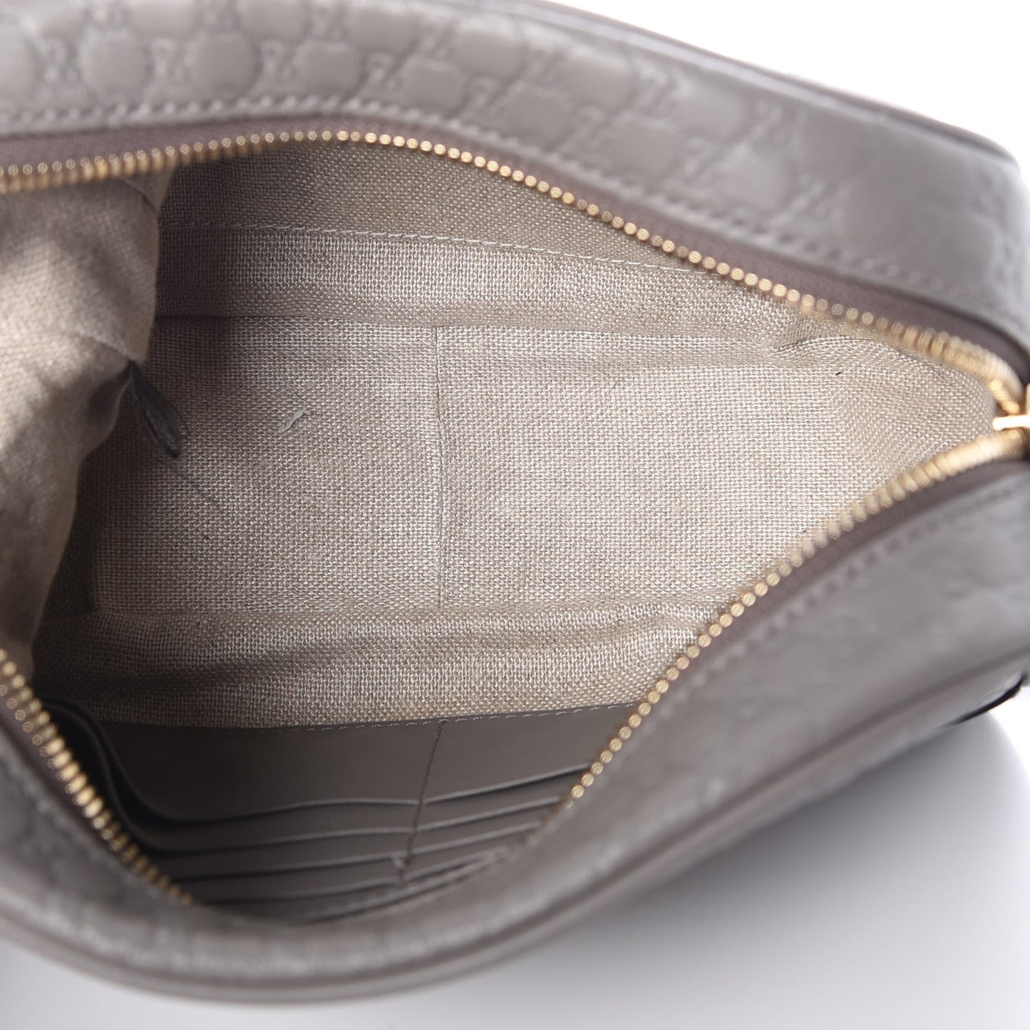 Microguccissima Mini Bree Messenger Bag Grey