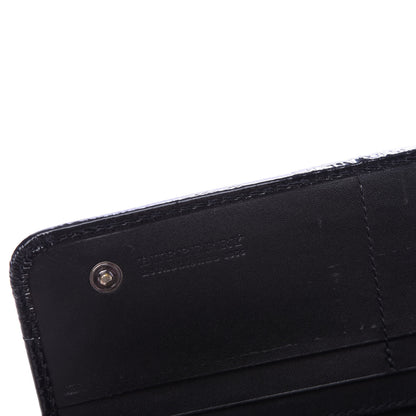 Burberry Patent Canvas Smoked Check Wallet Black 8 of 9