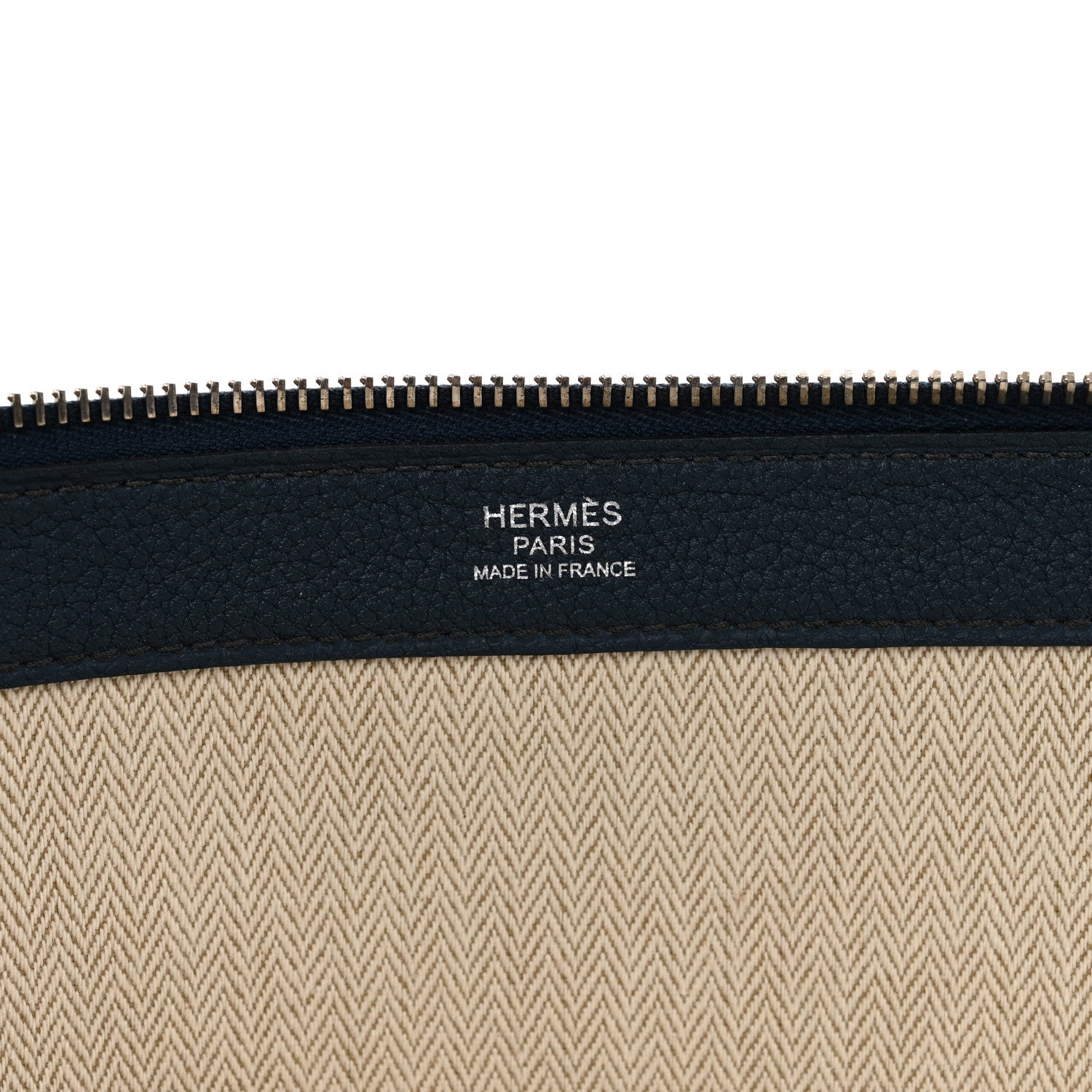 Hermes Togo Swift Endless Road Zip Tablet Pouch Bleu de Prusse 6 of 6