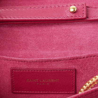 Saint Laurent Calfskin Small Classic Y Satchel Fuchsia 7 of 14