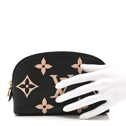 Louis Vuitton Empreinte Monogram Giant Cosmetic Pouch Black Beige 2 of 9