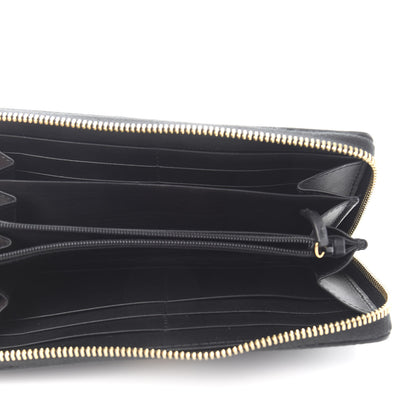 Gucci Suede Patent GG Web Ophidia Zip Around Wallet Black 5 of 6