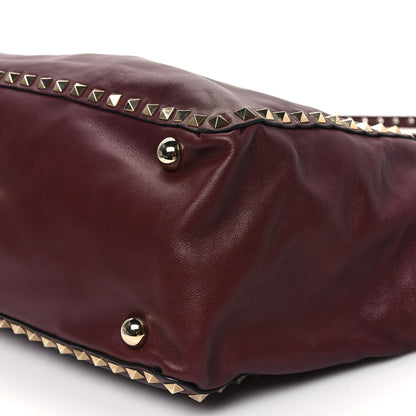 Valentino Garavani Vitello Medium Rockstud Tote Camelia 9 of 11