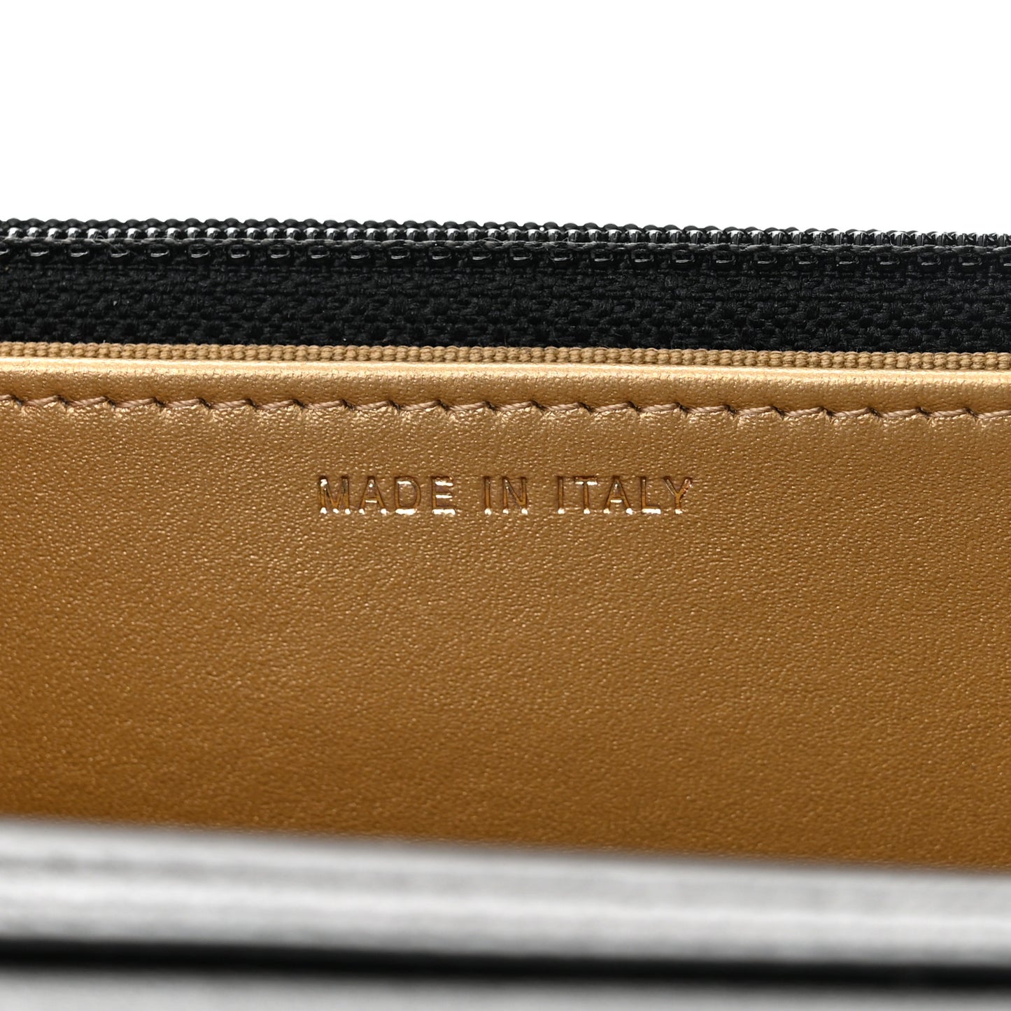 Lambskin Quilted CC Pearl Crush Wallet on Chain WOC Black