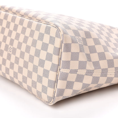 Louis Vuitton Damier Azur Neo Neverfull MM Rose Ballerine 8 of 9