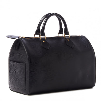 Louis Vuitton Epi Speedy 30 Black 3 of 9