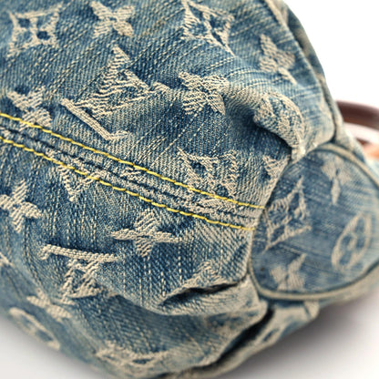 Louis Vuitton Monogram Denim Pleaty Blue 7 of 25