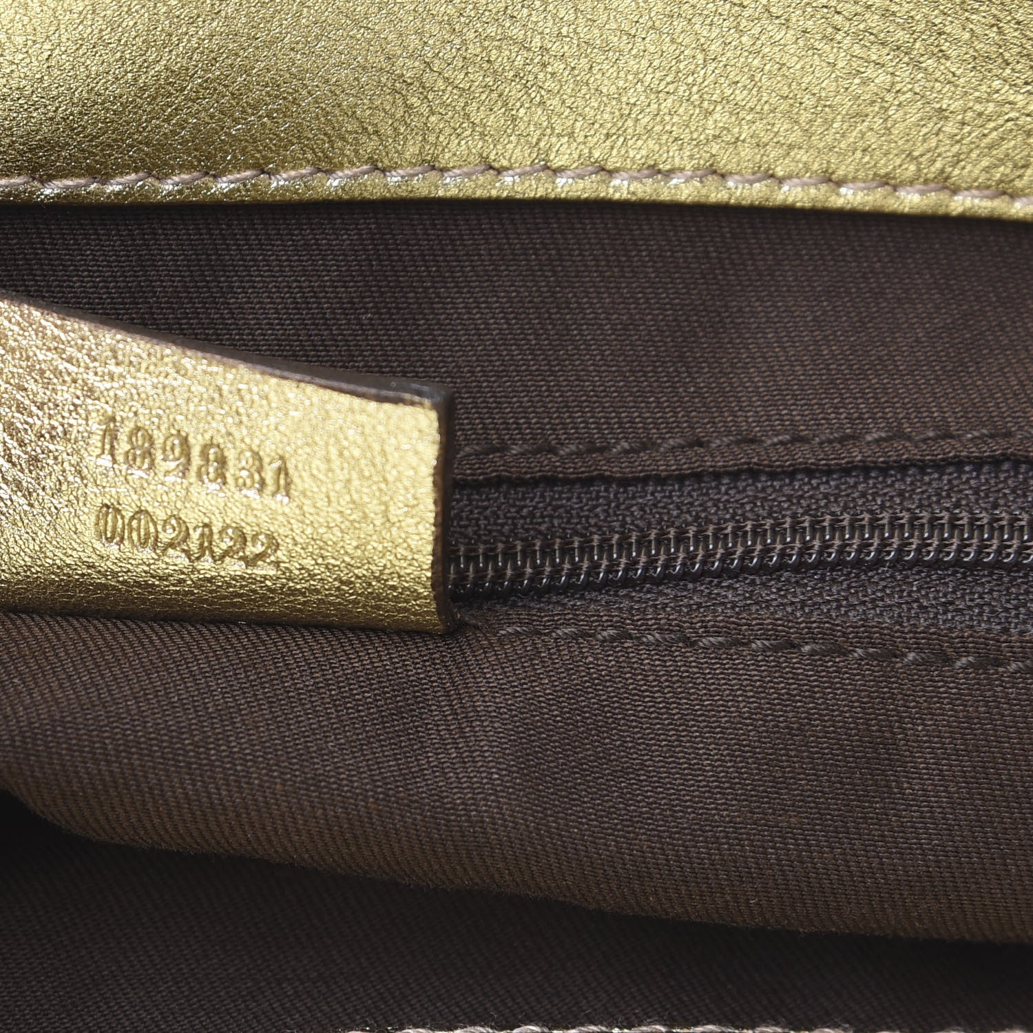 Gucci Metallic Monogram D Gold Tote Gold 6 of 14