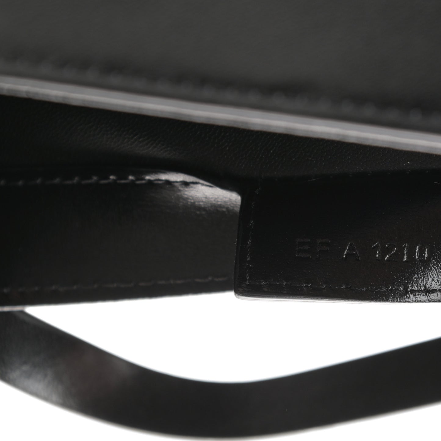Box Calfskin Large Cut Out Shoulder Bag Black
