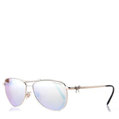 Tiffany Aviator Twist Bow Sunglasses TF 3044 Gold 1 of 10