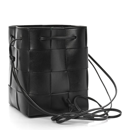 Bottega Veneta Nappa Maxi Intrecciato Cassette Bucket Bag Black 3 of 8