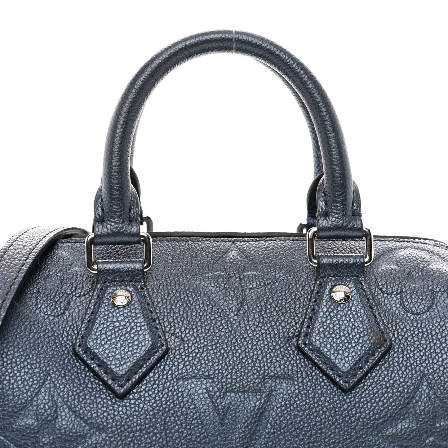 Metallic Empreinte Monogram Giant Speedy Bandouliere 20 Navy Nacre