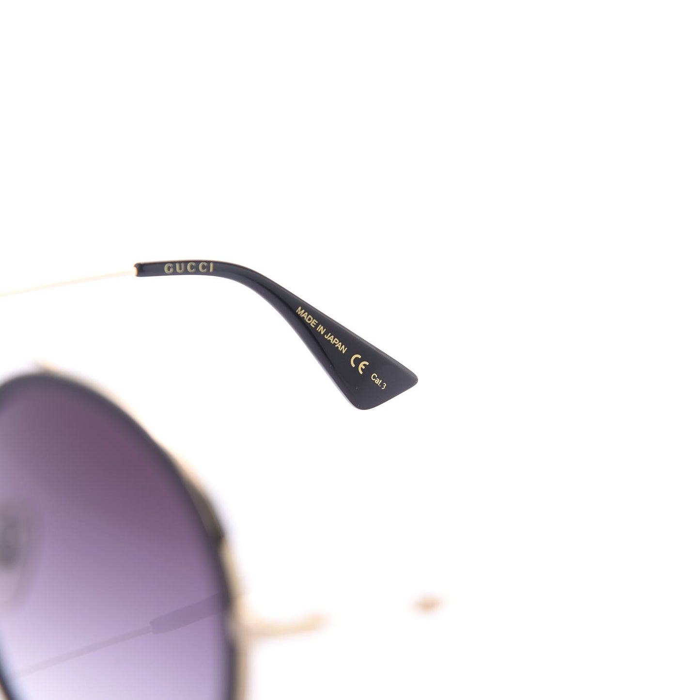 Round Frame Sunglasses GG0061S Black