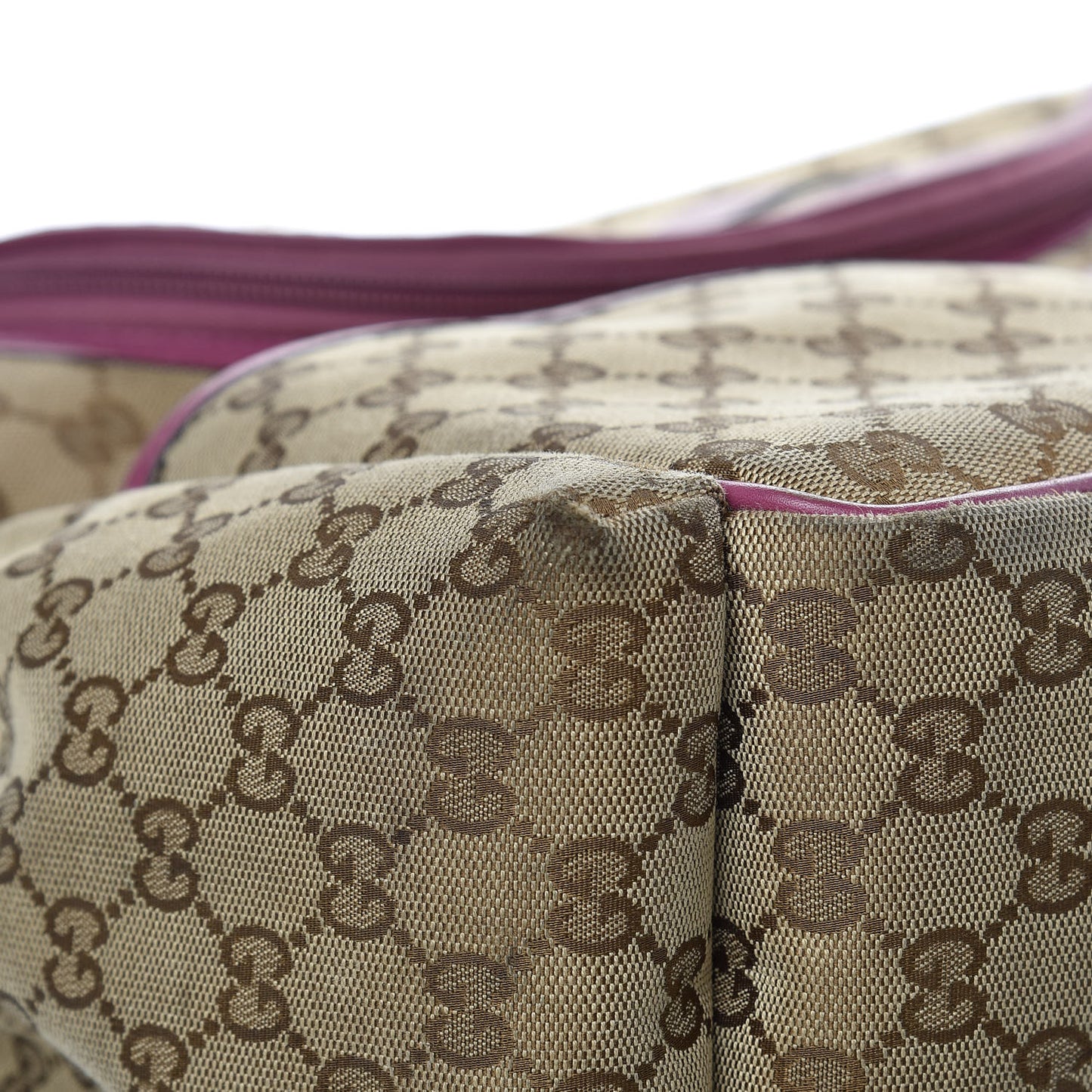 Monogram Margaux Calfskin Large Diaper Bag Beige Ebony Peonia Flower