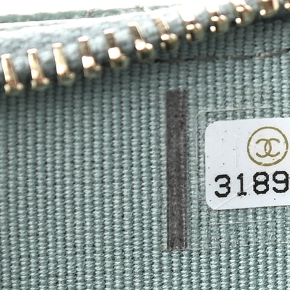 Chanel Caviar Quilted Flap Zip Card Holder Dark Green 7 of 7