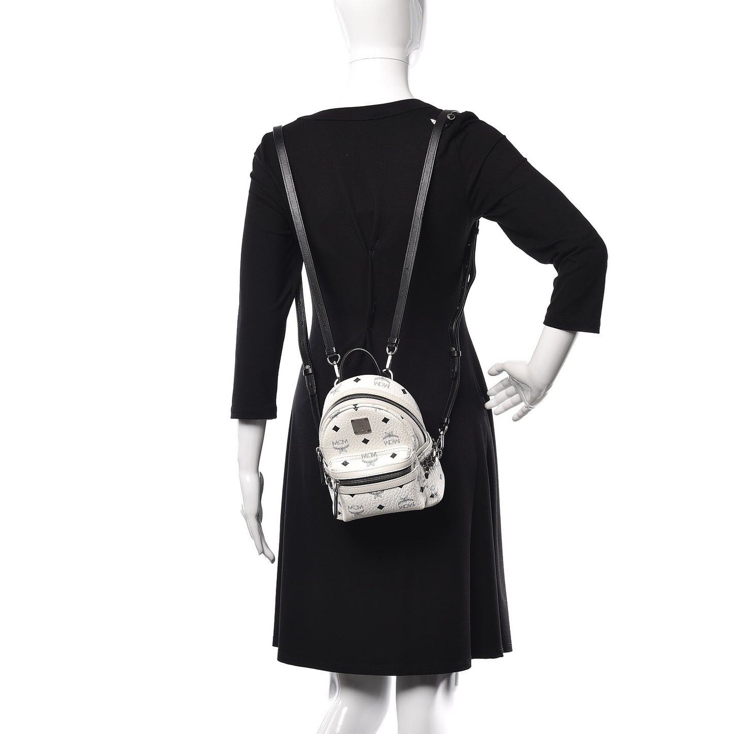 Visetos Studded X-Mini Bebe Boo Backpack White