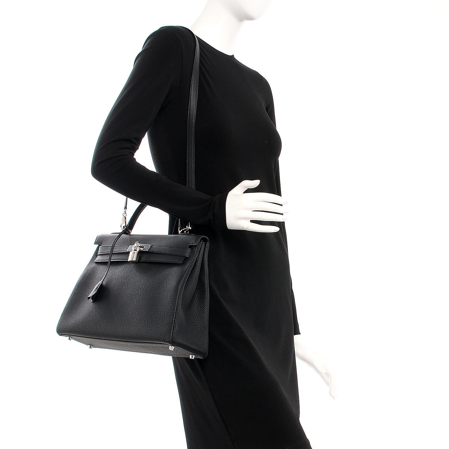 Hermes Togo Kelly Retourne 32 Black 2 of 31