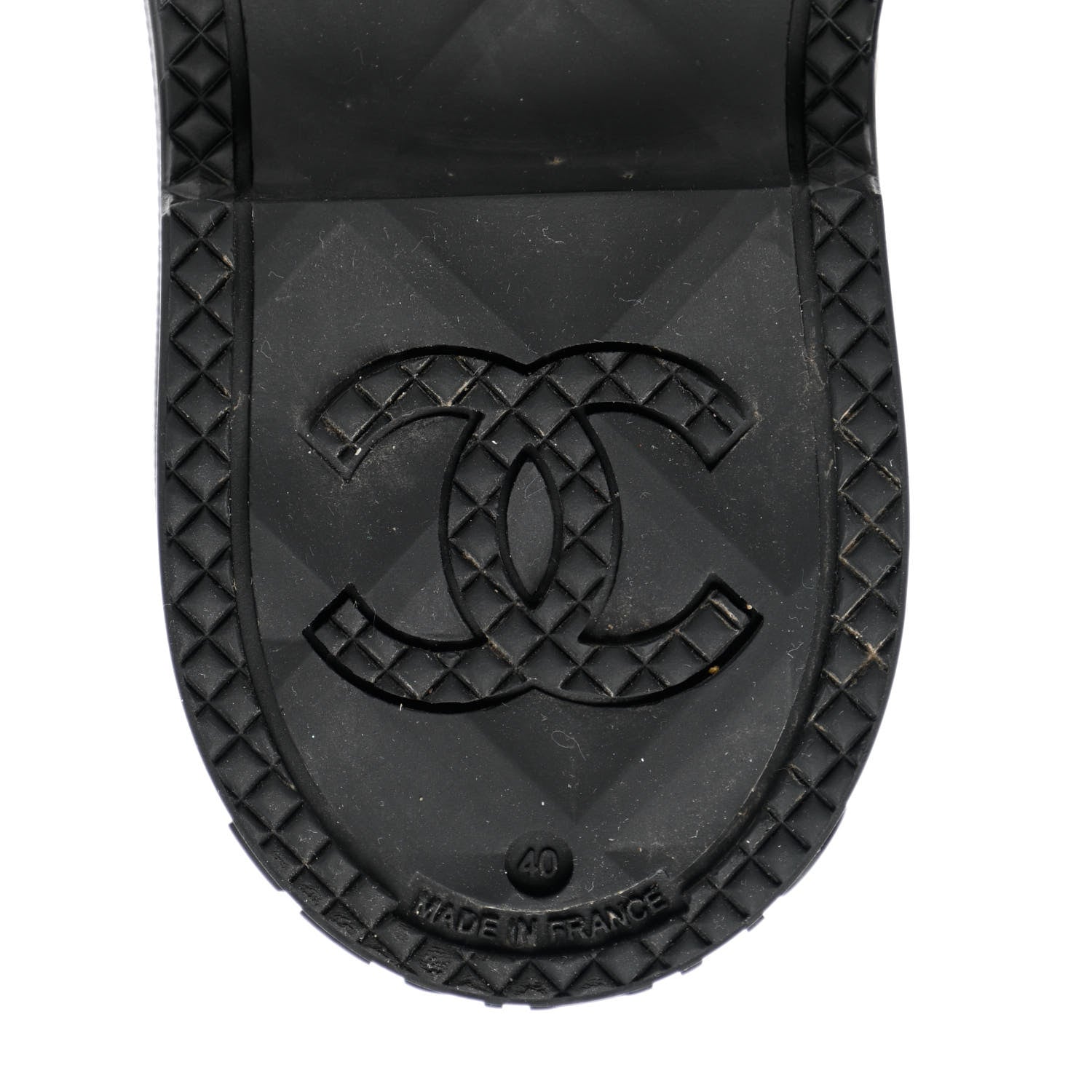 Chanel Caoutchouk CC High Boots 40 Black 7 of 10