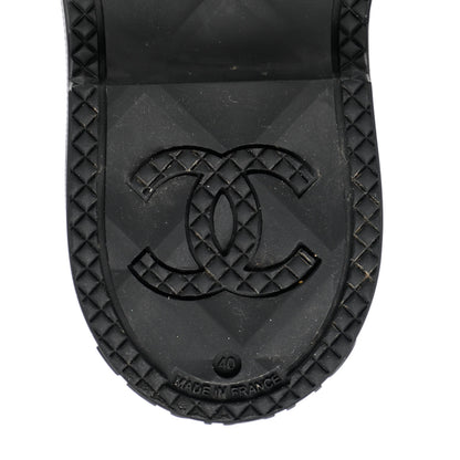 Chanel Caoutchouk CC High Boots 40 Black 7 of 10