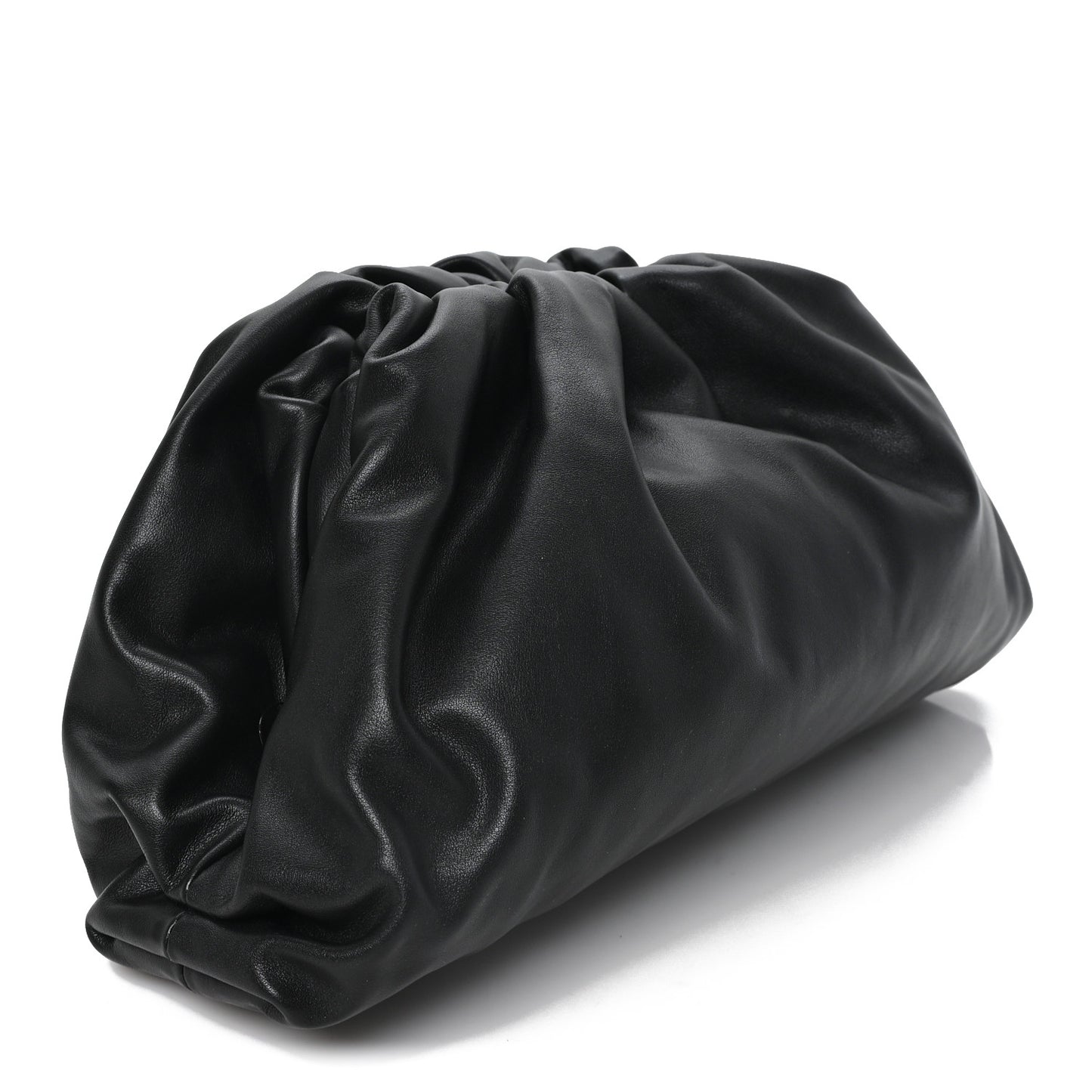 Smooth Butter Calf The Pouch Oversized Clutch Black