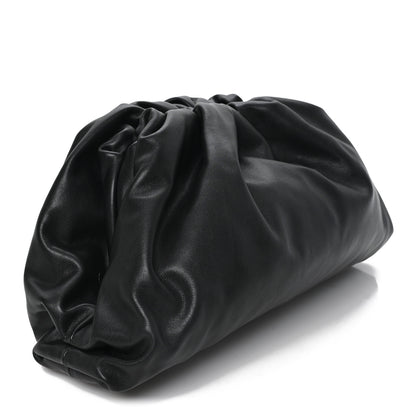 Bottega Veneta Smooth Butter Calf The Pouch Oversized Clutch Black 3 of 7