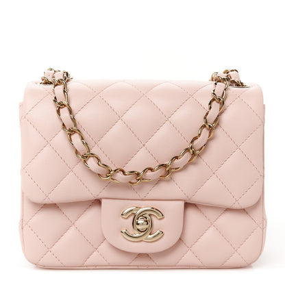 Chanel Lambskin Quilted Mini Square Flap Light Pink 1 of 13