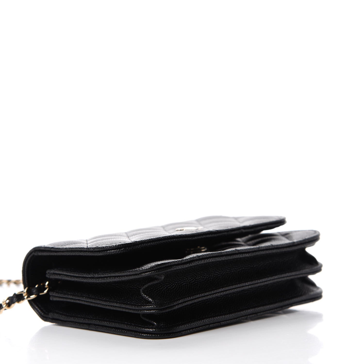 Chanel Caviar Quilted Mini Wallet On Chain WOC Black 4 of 11