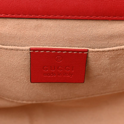 Gucci GG Supreme Monogram Blooms Small Padlock Shoulder Bag Beige Blue Navy Hibiscus Red 6 of 12