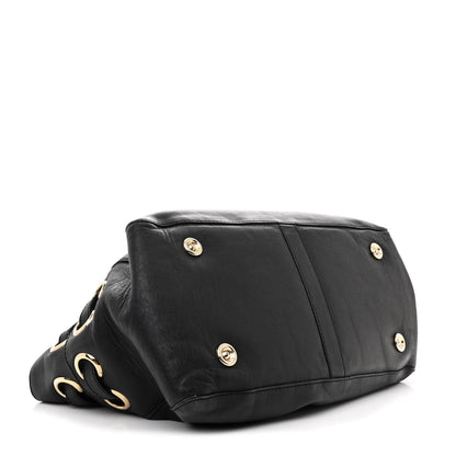 Jimmy Choo Supple Calfskin Large Radiant Hobo Black 4 of 13