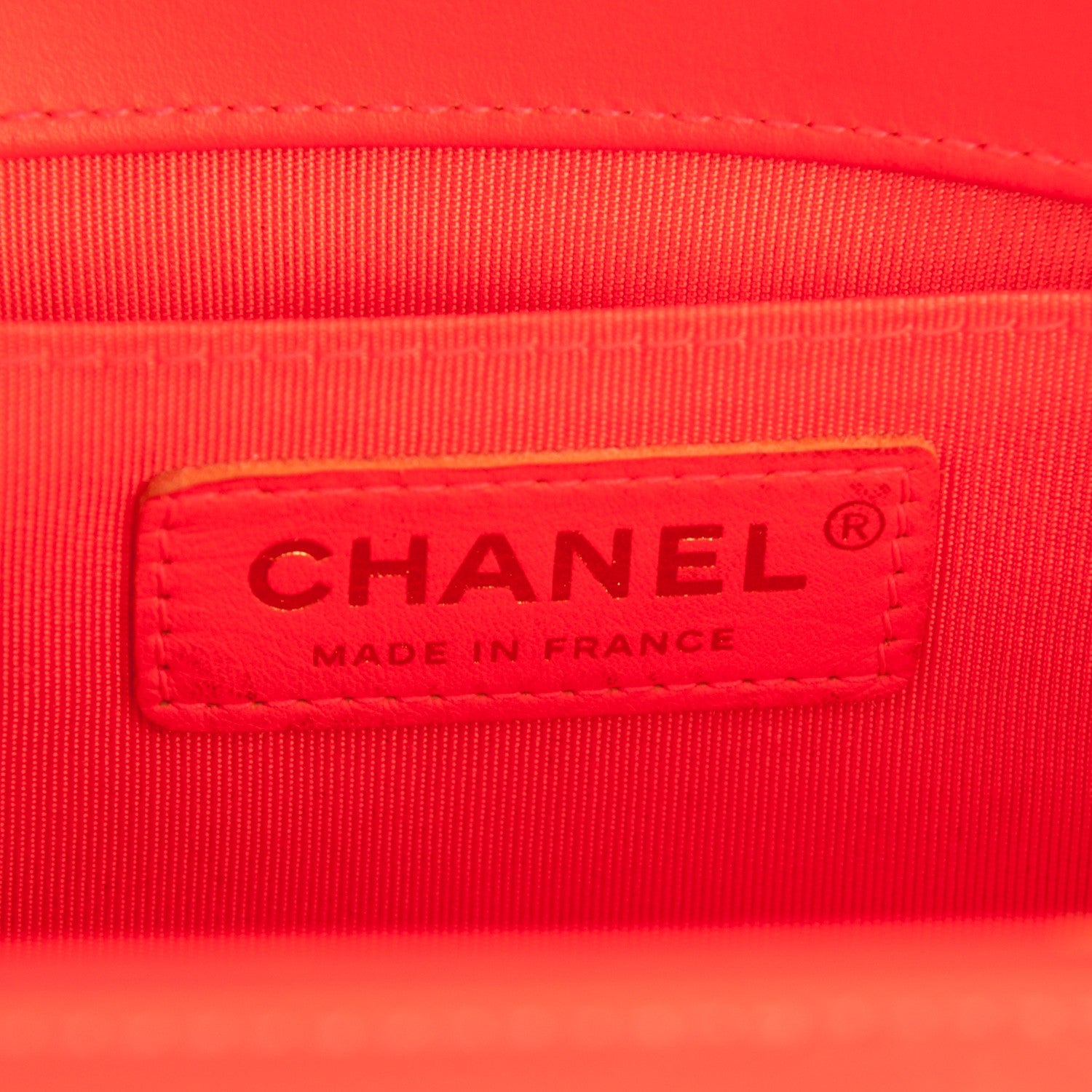 Chanel Patent Quilted Medium Boy Flap Orange 9 of 13