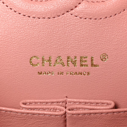 Chanel Lambskin Quilted Medium Double Flap Rose Pink 6 of 11