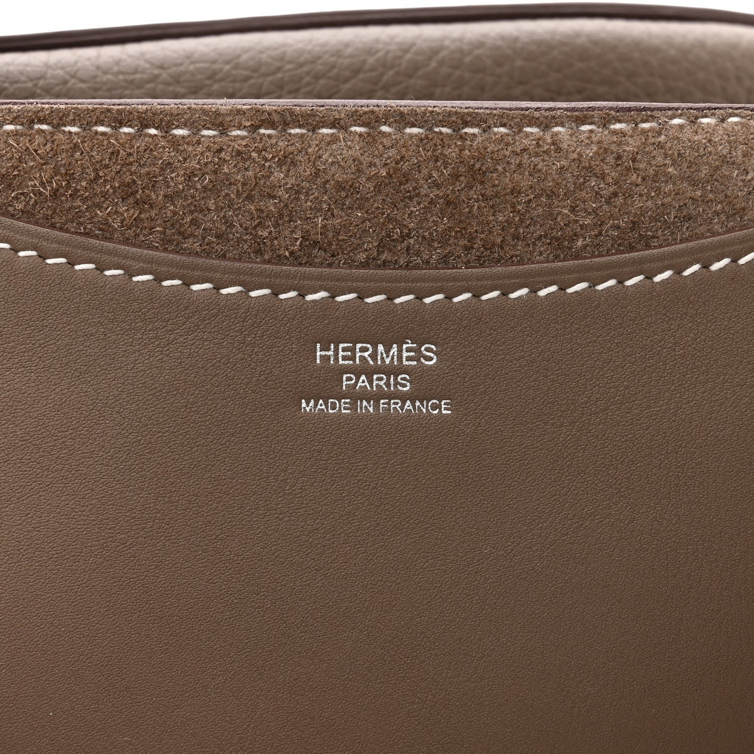 Hermes Taurillon Clemence Swift In-The-Loop 18 Bag Etoupe 6 of 10