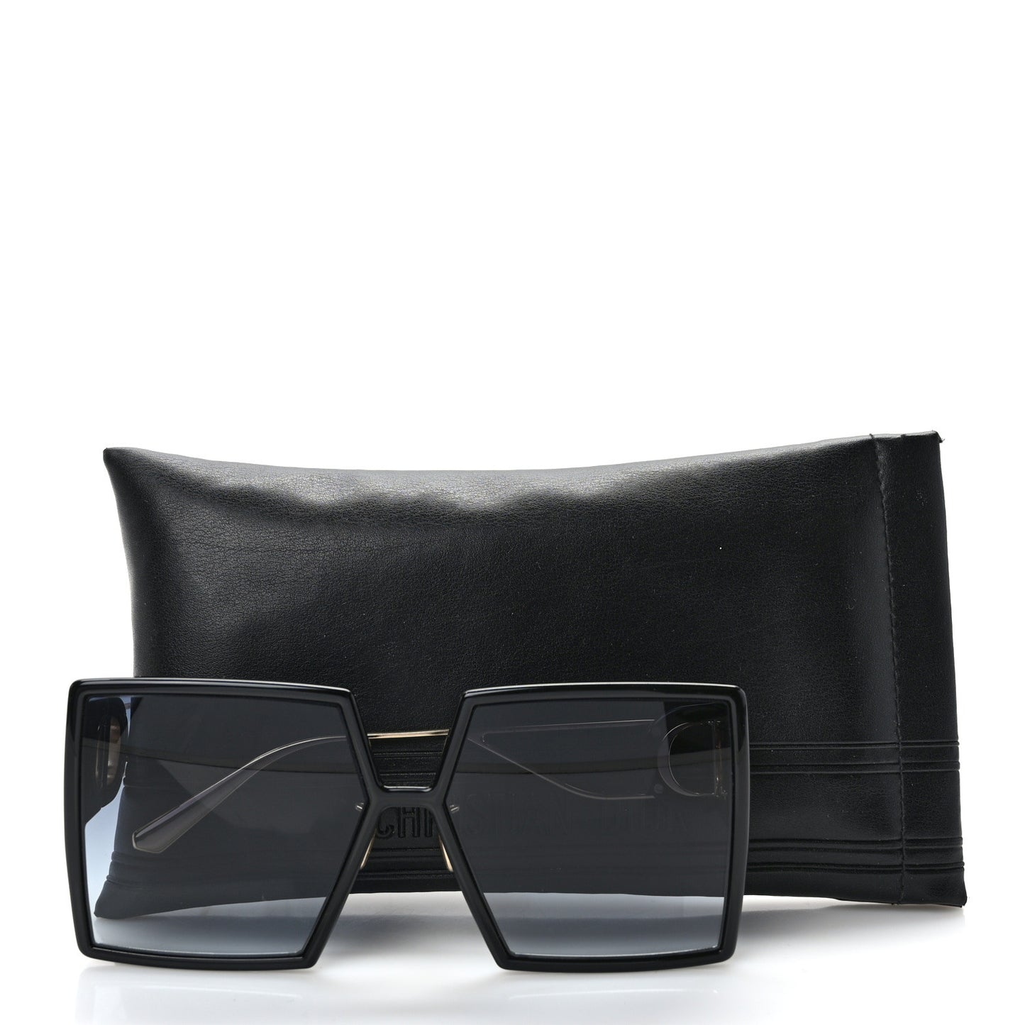 Square 30 Montaigne Sunglasses Black