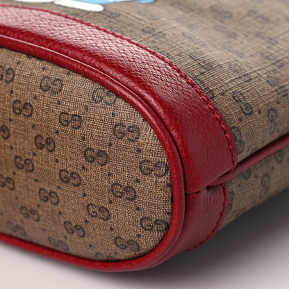 Gucci X DORAEMON Mini Vintage GG Supreme Monogram Textured Dollar Calfskin Mini Bucket Bag Beige Ebony Multicolor New Cherry Red 9 of 9