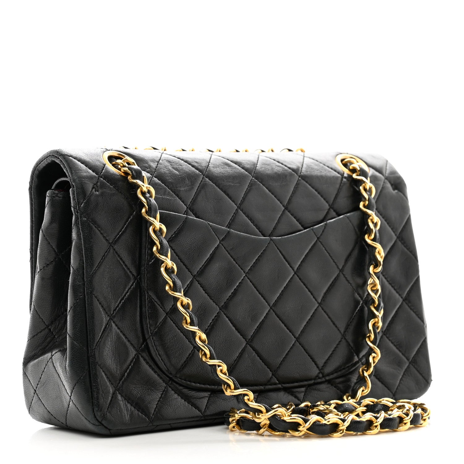 Chanel Lambskin Quilted Small Double Flap Black 3 of 14