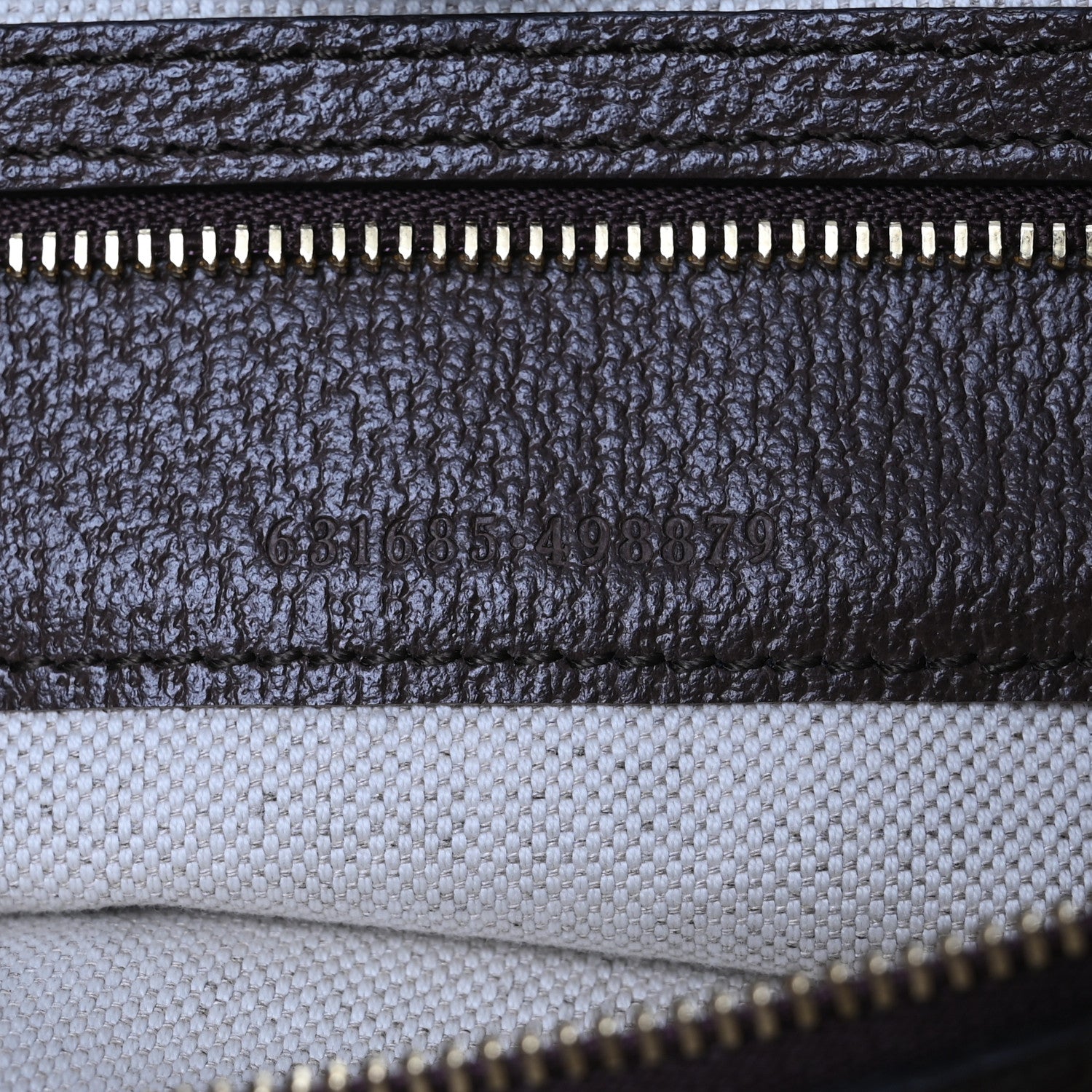 Gucci Monogram Jumbo GG Textured Dollar Calfskin Web Medium Ophidia Shopping Tote Camel Ebony 7 of 11