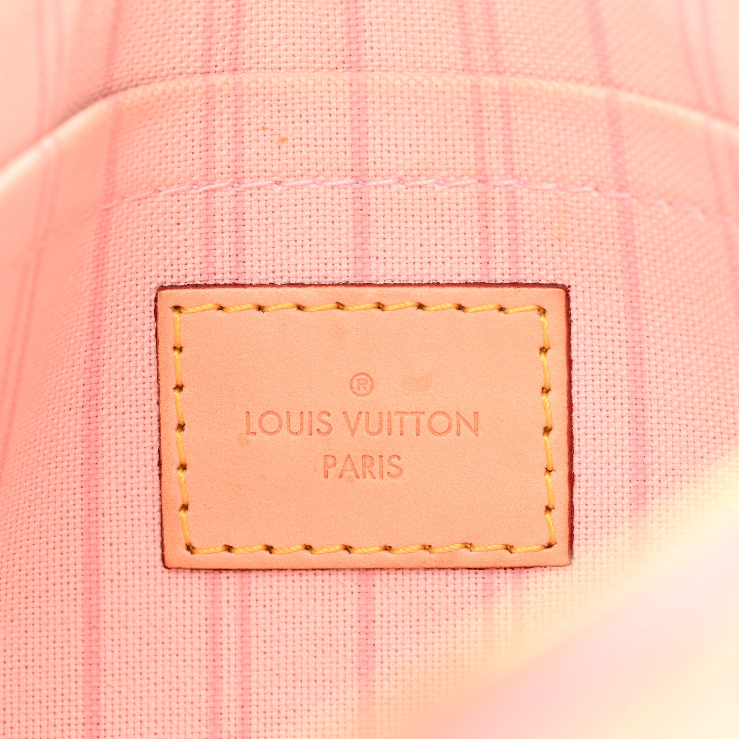 Louis Vuitton Damier Azur Neverfull MM GM Pochette Rose Ballerine 6 of 8